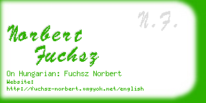 norbert fuchsz business card